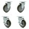 Service Caster Avantco HPCASTNB HPCASTWB Swivel Caster Replacement Set AVA-SCC-20S514-PPUB-TP2-2-TLB-2 - alternate 1